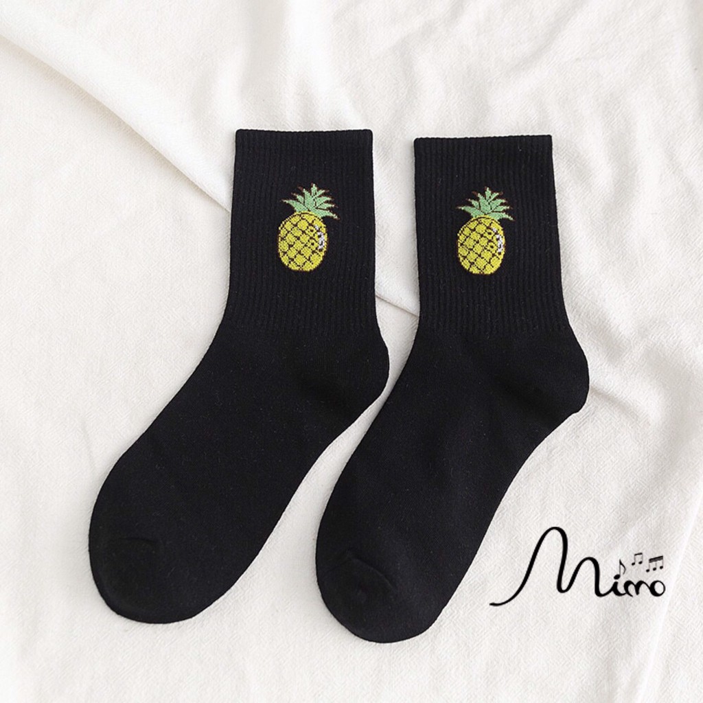 Tất cao cổ hình hoa quả cực cute phong cách Hàn Quốc