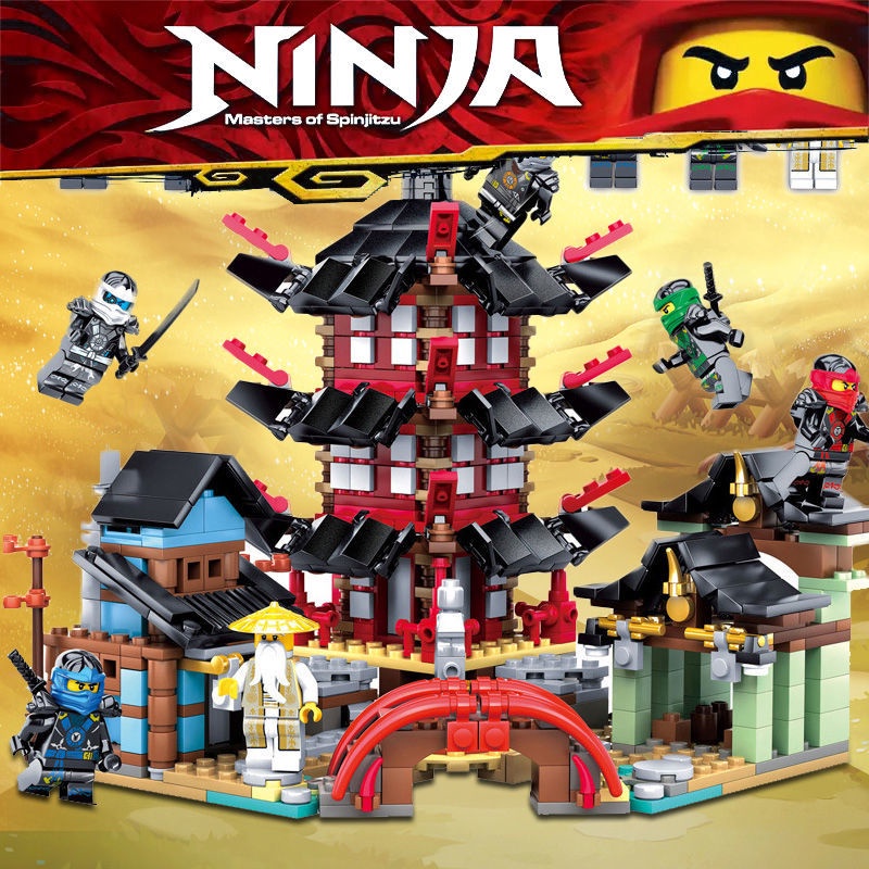 Ngôi đền Ninjago Bộ Đồ Chơi Lắp Ráp Mô Hình Ninja Ngồi Đền Huyền Thoại Kèm 6 Nhân Vật Ninja Sấm Sét