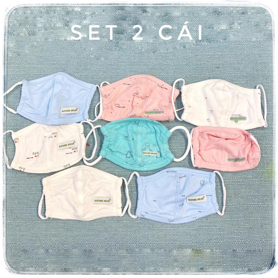 Set 2 khẩu trang Nature wear
