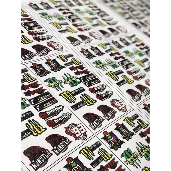 Set 10 tấm sticker A4