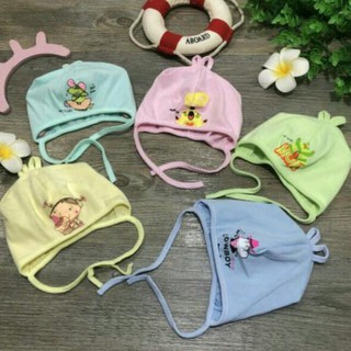 Mũ sơ sinh buộc dây Baby Hằng Trang