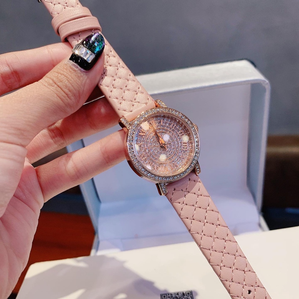 Đồng Hồ Nữ Davena Dây Hồng Trám D61620 Chính hãng