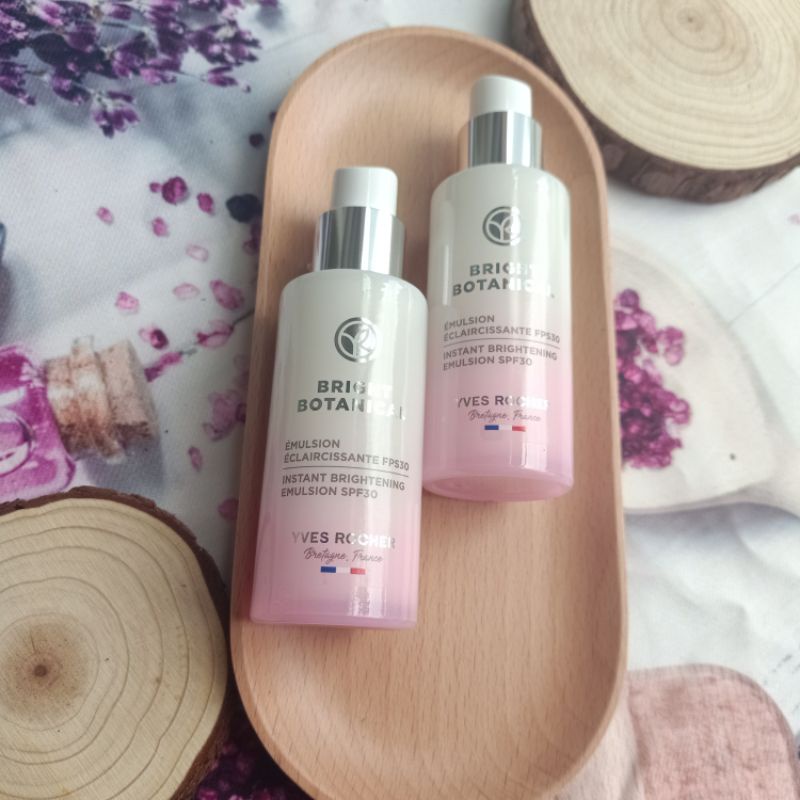 Combo 3 chai sữa dưỡng trắng da ngày spf30 Yves Rocher bright botanical pháp chính hãng