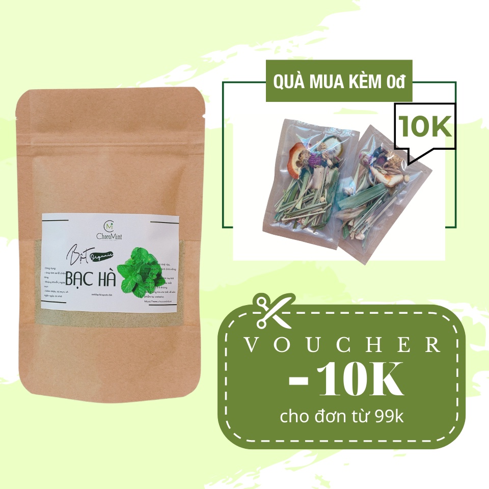 Bột bạc hà nguyên chất handmade