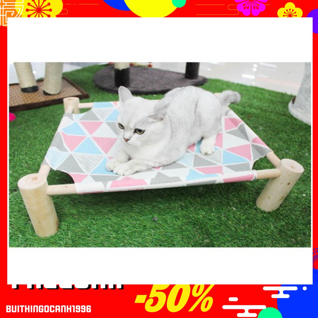 GIƯỜNG NẰM CHO CHÓ MÈO BẰNG GỖ SIÊU ĐẸP