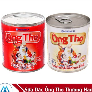 Sữa đặc Ông thọ có đường lon đỏ / trắng 380g