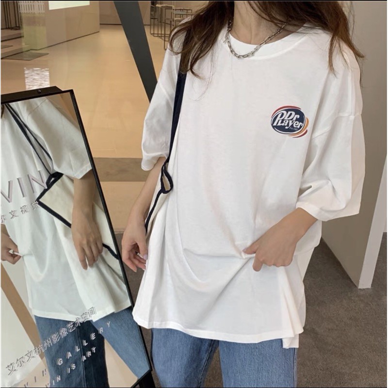 Áo phông tay lỡ form rộng, áo thun unisex nam nữ chất cotton in chữ layer | BigBuy360 - bigbuy360.vn