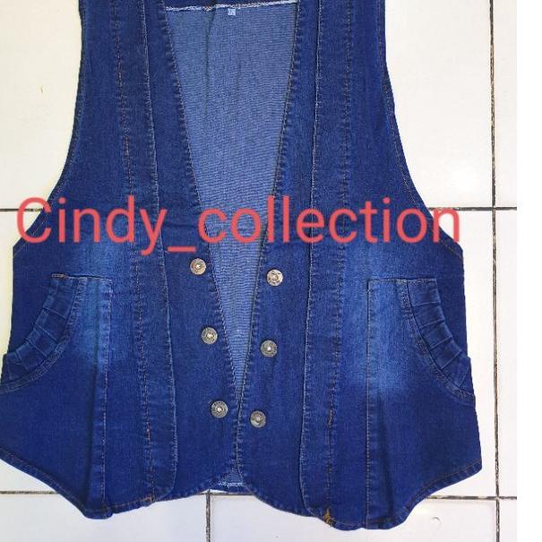 ➸➚✣ Rompi Áo Khoác Jean JUMBO BIGSIZE XXL ROMPI DENIM Không Tay Dành Cho Nữ Mặc Ngoài Trời ROMPI