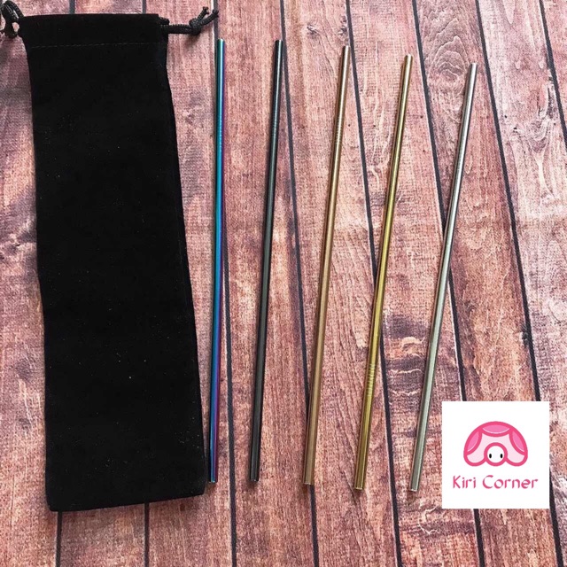 🥤Ống hút kim loại và cọ rửa ống hút🥤 | BigBuy360 - bigbuy360.vn