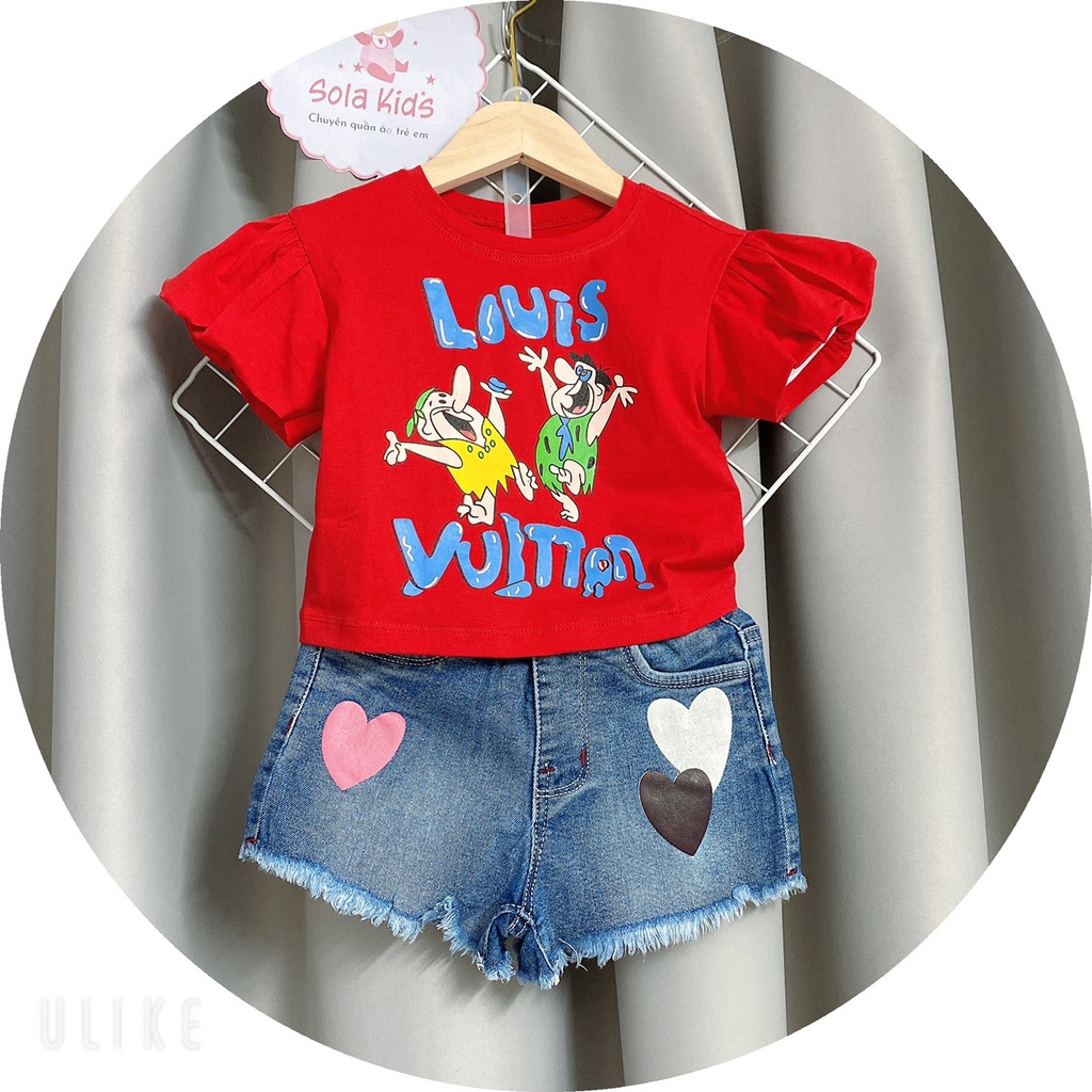 10-45kg Áo croptop tay phồng đỏ