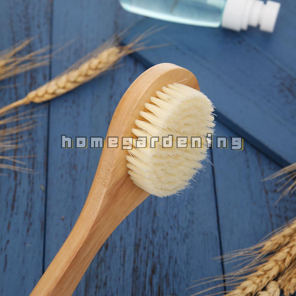 Bàn Chải Chà Lưng Cán Dài Bằng Gỗ Tự Nhiên Dùng Cho SPA