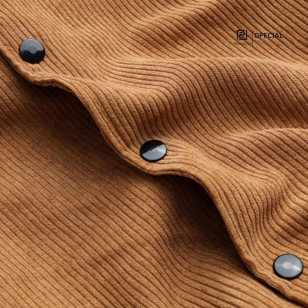 Áo khoác nam bomber chất nhung tăm , dày mềm cao cấp form rộng màu dễ phối PUNDO AKPD12