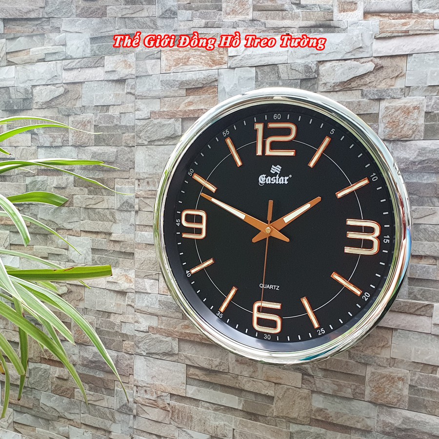 Đồng Hồ Treo Tường KIM TRÔI DẠ QUANG EASTAR – Số Nổi 3D – Tặng Pin Maxell - Bảo Hành 1 Năm