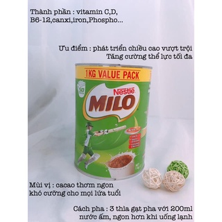 Milo Úc 1kg date xa (Nestle)