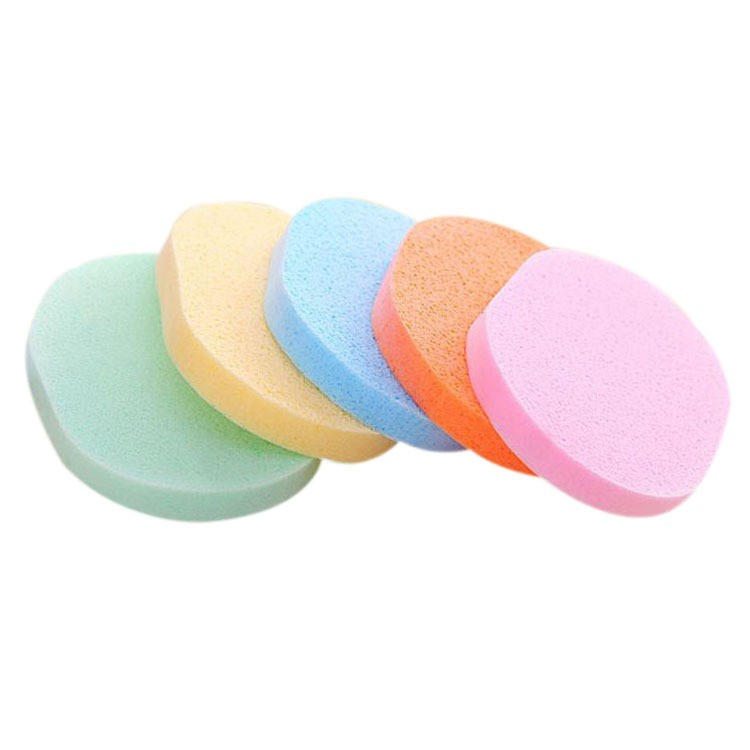 [Hàng mới về] Mút rửa mặt hình tròn chất liệu sợi gỗ tự nhiên chất lượng cao