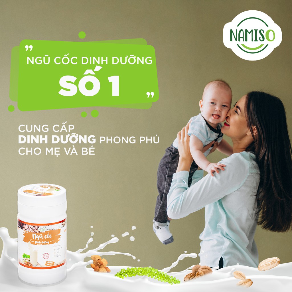 Ngũ cốc dinh dưỡng Namiso - bột ngũ cốc dinh dưỡng bổ sung đầy đủ dưỡng chất thiết yếu - tăng cân | BigBuy360 - bigbuy360.vn