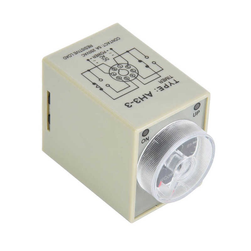 Rơ Le Canh Thời Gian 30s 8 Pins 35mm Din-Rail Cho Hệ Thống Công Suất 12v / 24v / 110v / 220v