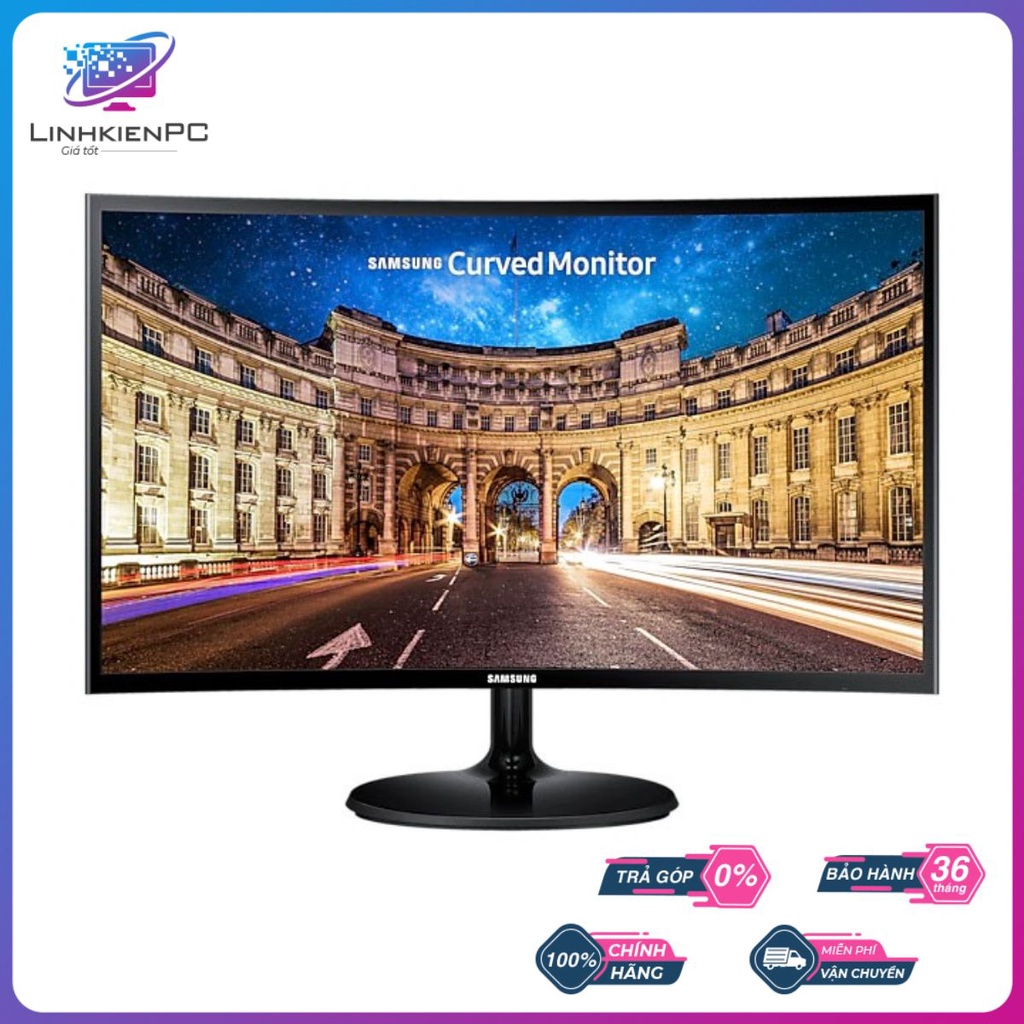 Màn Hình Máy Tính Samsung LC24F390FHEXXV 24 inch/ FHD/LED/PLS Màn Cong, Có Chế Độ Chơi Game - linhkienpcgiatot