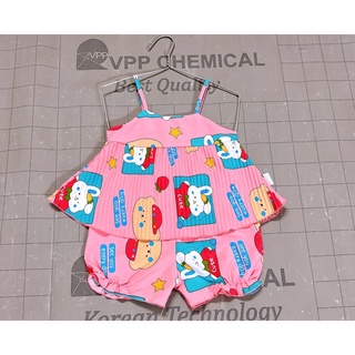 Bộ Lụa Dây Xếp Li Bé (12-18kg) (giao màu ngẫu nhiên)