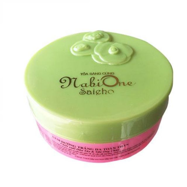 Kem dưỡng trắng da toàn thân NabiOne Saieho Dâu tây và sữa ong chúa 250g