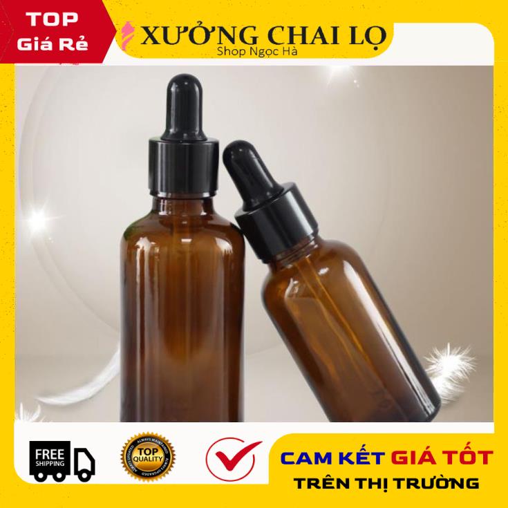 Lọ Chiết Serum ❤ GIÁ RẺ NHẤT ❤ [15ml,20ml] Lọ đựng tinh dầu bóp giọt Khoen Đen chiết mỹ phẩm , phụ kiện du lịch