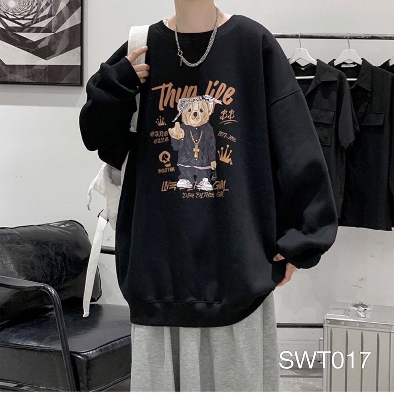 Áo Sweater Gấu Ulzzang Unisex VN CLO - SWT017_PET