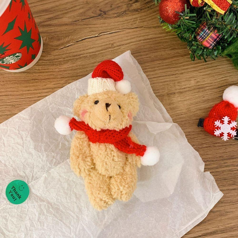 Móc Khóa Hình Gấu Nhồi Bông Dễ Thương Sáng Tạo