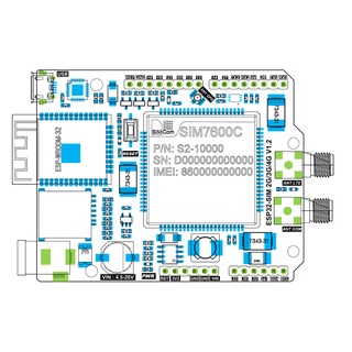 Bo mạch Wifi ESP32 4G A7600C-L1