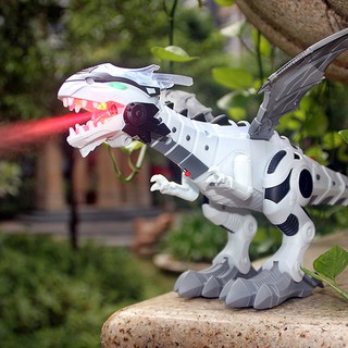 Big Spray Dinosaurs Robot Pterosaurs Cartoon Walking Swing Animal Model Electronic Intelligent Dinosaurio Toys Gift For kids