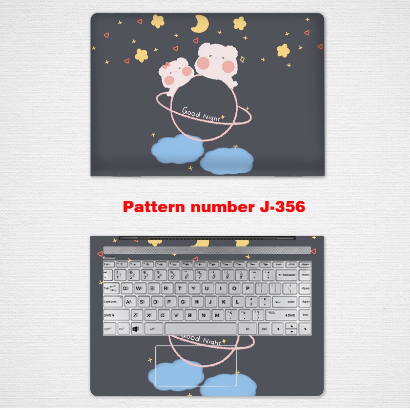 Bộ 2 Đề Can VINYL Màu Đen Tự Dính Dán Laptop 12 13 14 15.6 inches ASUS ROG G513Q FX506HC FX506HM Zenbook U3700JProtector