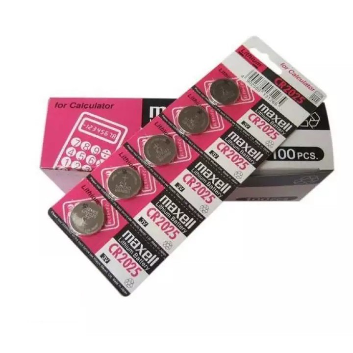 Pin CR2025 - 2025 Maxell Lithium 3v - Pin Remote Smartkey Ô tô Xe Máy Đồng Hồ Chính Hãng Giá Rẻ Dạng Cúc Áo