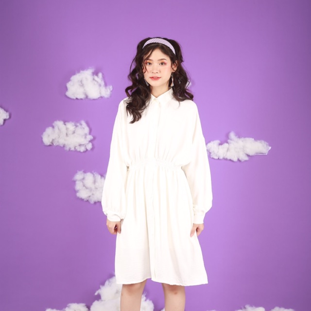 [Mã FATHANG5 giảm 10K đơn 50K] VÁY ĐI CHƠI/ĐI TIỆC/ĐI HỌC - WAITIGHT DRESS - VÁY CÓ CỔ CHUN EO | BigBuy360 - bigbuy360.vn