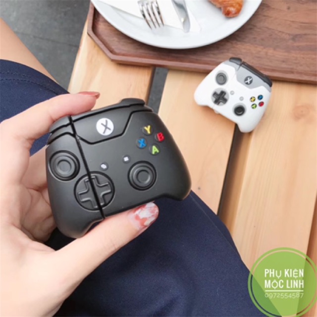 ️🎯️ Case bao airpod silicon 1 2 Tay cầm chơi game Xbox ️ Vỏ bọc đựng tai nghe không dây i11 i12 i100..Tặng kèm móc treo