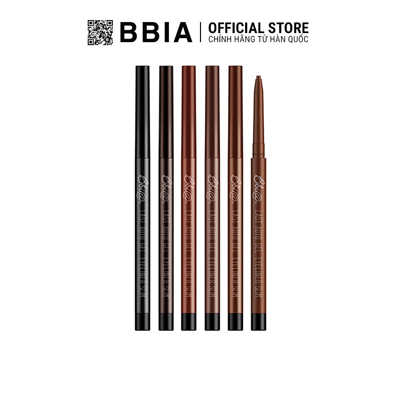 Chì Kẻ Mắt Bbia Last Auto Gel Eyeliner Slim (5 màu) 0.1g Bbia Official Store