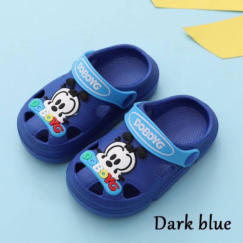 (Ready Stock)Boys and Girls Cartoon Crocs Shoes Non-slip Home Slippers