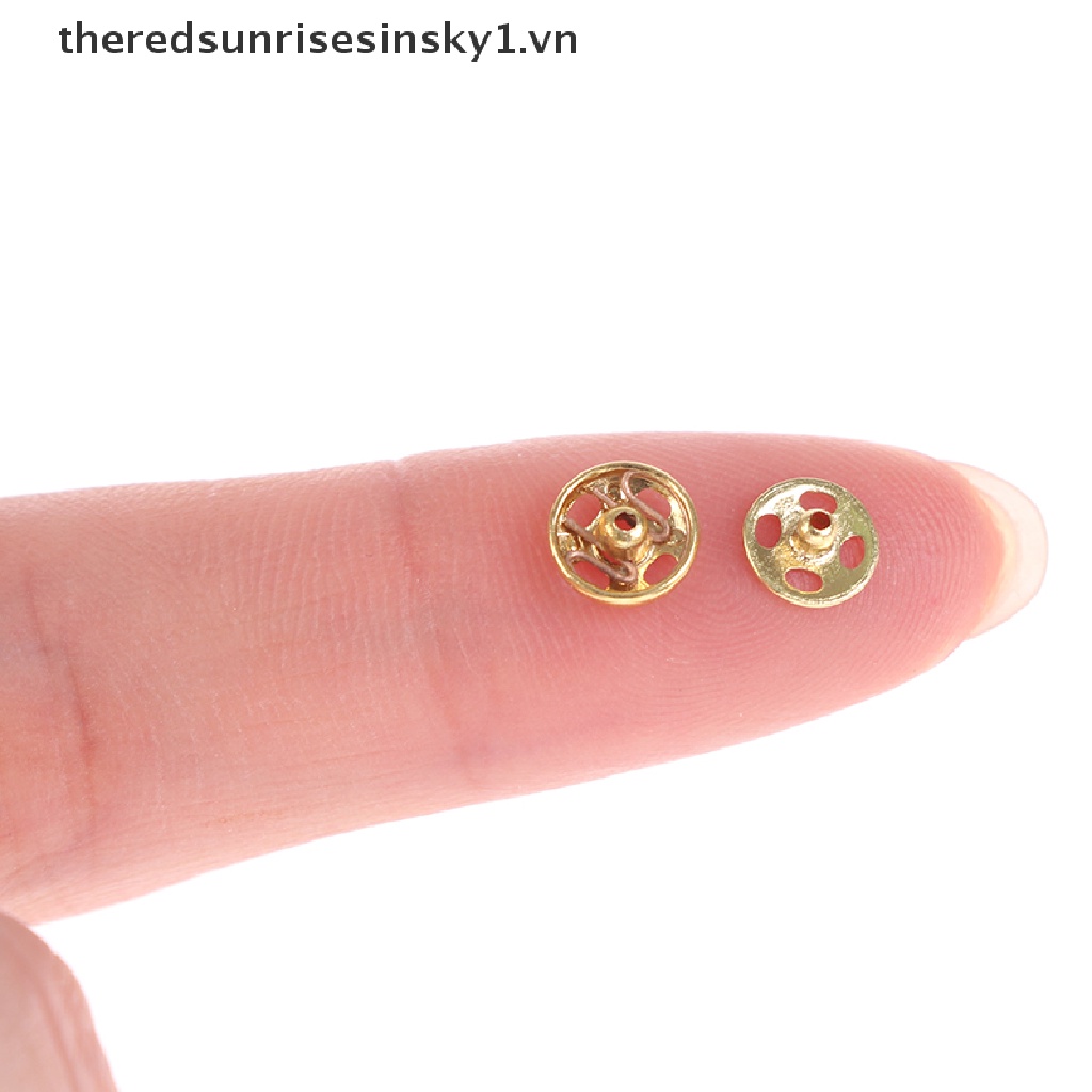 Set 24 nút nhấn mini dành cho may quần áo búp bê DIY tỉ lệ 1/6