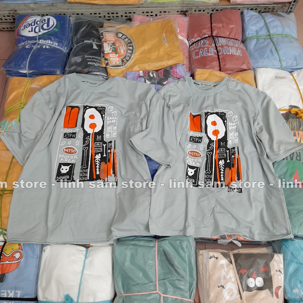 Áo thun nam nữ tay lỡ SAM CLO phông form rộng dáng Unisex, mặc cặp, nhóm, lớp in hình TRỨNG ỐP LA chữ DANGER | BigBuy360 - bigbuy360.vn