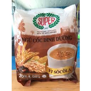 Ngũ cốc dinh dưỡng super vị socola , gạo lứt 400g mẫu mới