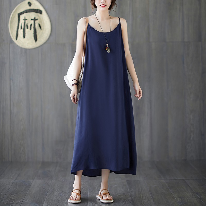 Đầm Nữ Không Tay Dáng Dài Thời Trang Quyến Rũ | BigBuy360 - bigbuy360.vn