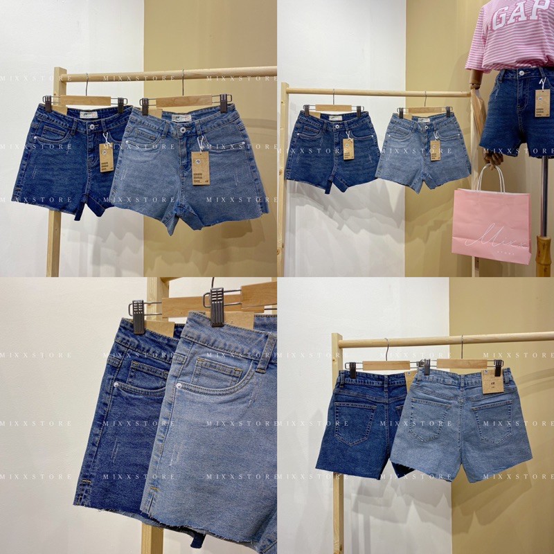 Quần Short Jean Nữ lưng cao co giãn thoải mái phom tôn dáng trẻ trung năng động MIXX STORE