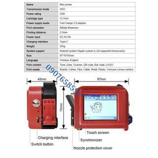 Máy in date cầm tay Mini Printer