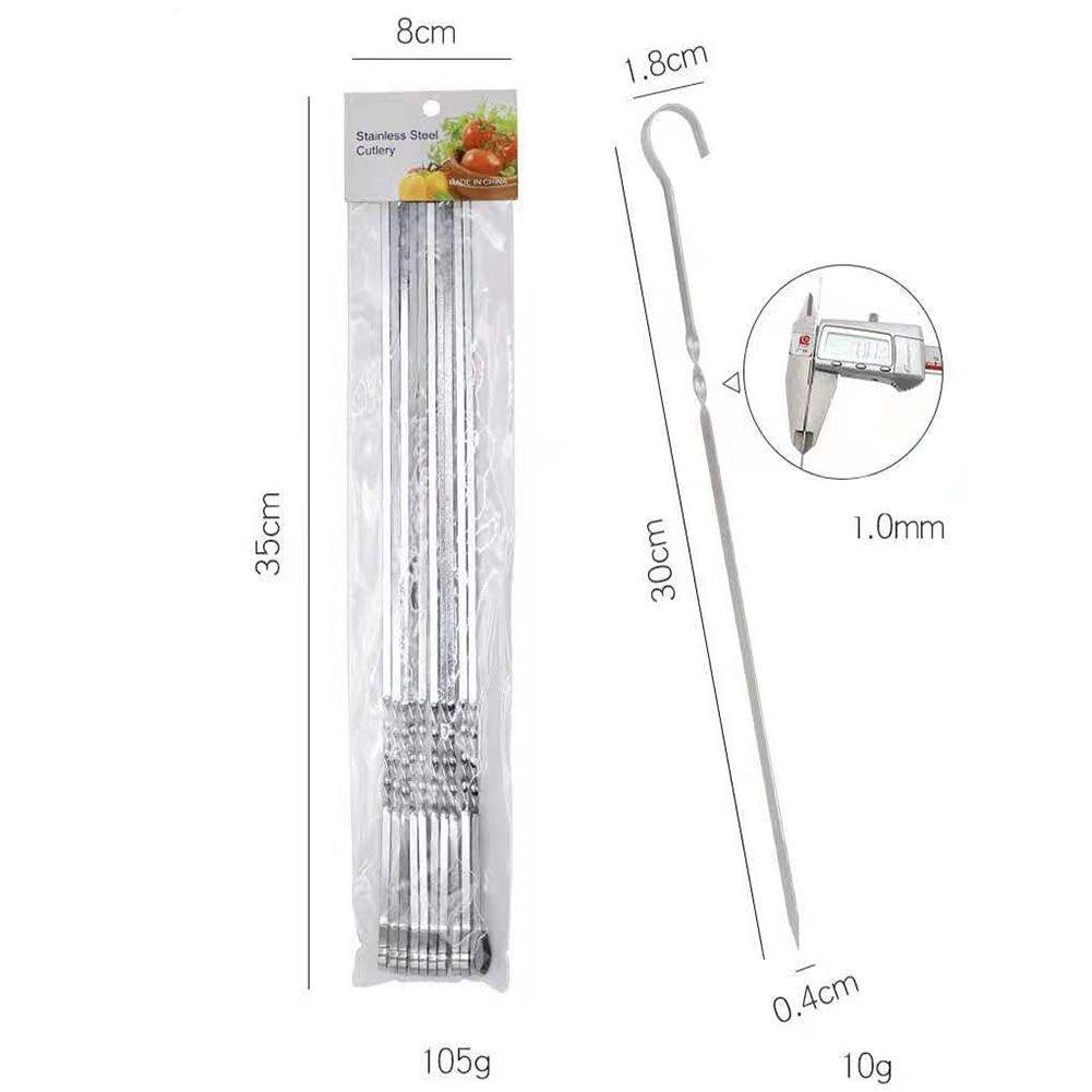 DORAW Xiên Nướng Thịt BBQ 12 Ngăn Bằng Kim Loại