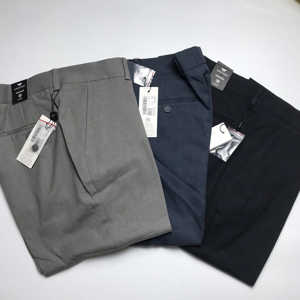 Quần âu nam Aristino  thấm hút mồ hôi mềm mát , chống tia UV from slim ATR01508