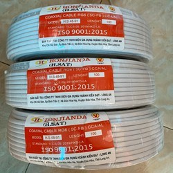 DÂY CÁP 5C 100YA HONJIDA MÀU TRẮNG DÙNG KẾT NỐI ANTEN, ĐƯỜNG TRUYỀN CÁP (95 MẾT)