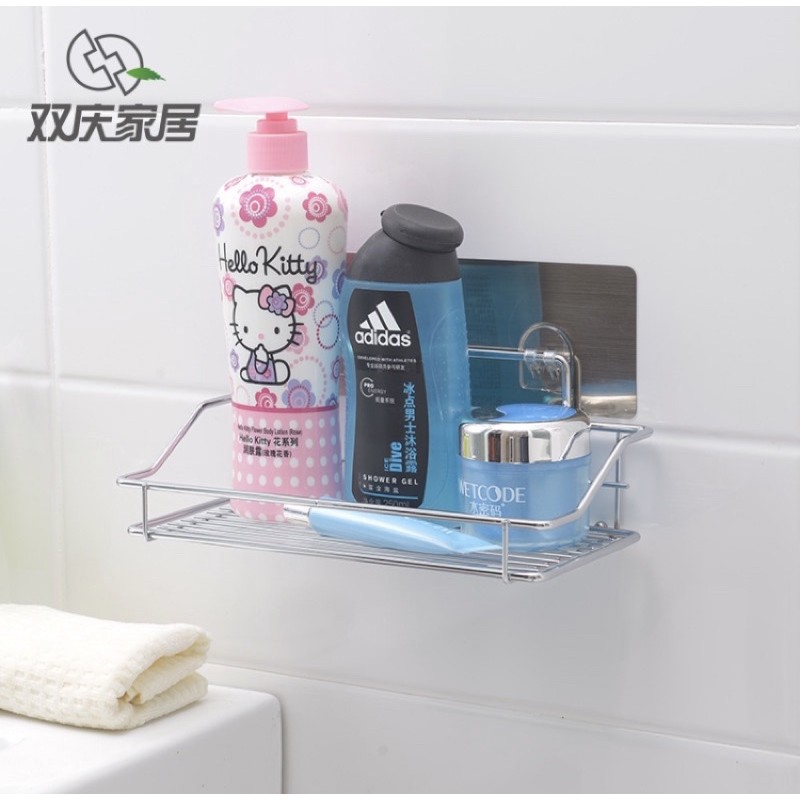 (SIÊU RẺ) Kệ treo đồ inox dán cường lực mã 5002
