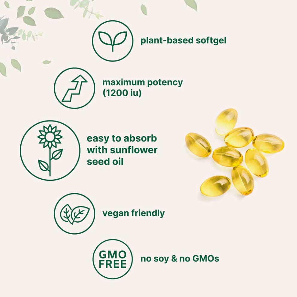 Viên Vitamins E 1200iu Hàm Lượng Cao Micro ingredients Vitamin E 1200 Iu Chống Oxy Hóa Đẹp Da Chống Lão Hóa 240 Viên