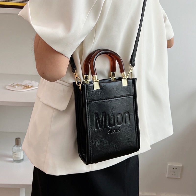 Túi đeo chéo nữ dáng chữ nhật đứng size nhỏ MUON