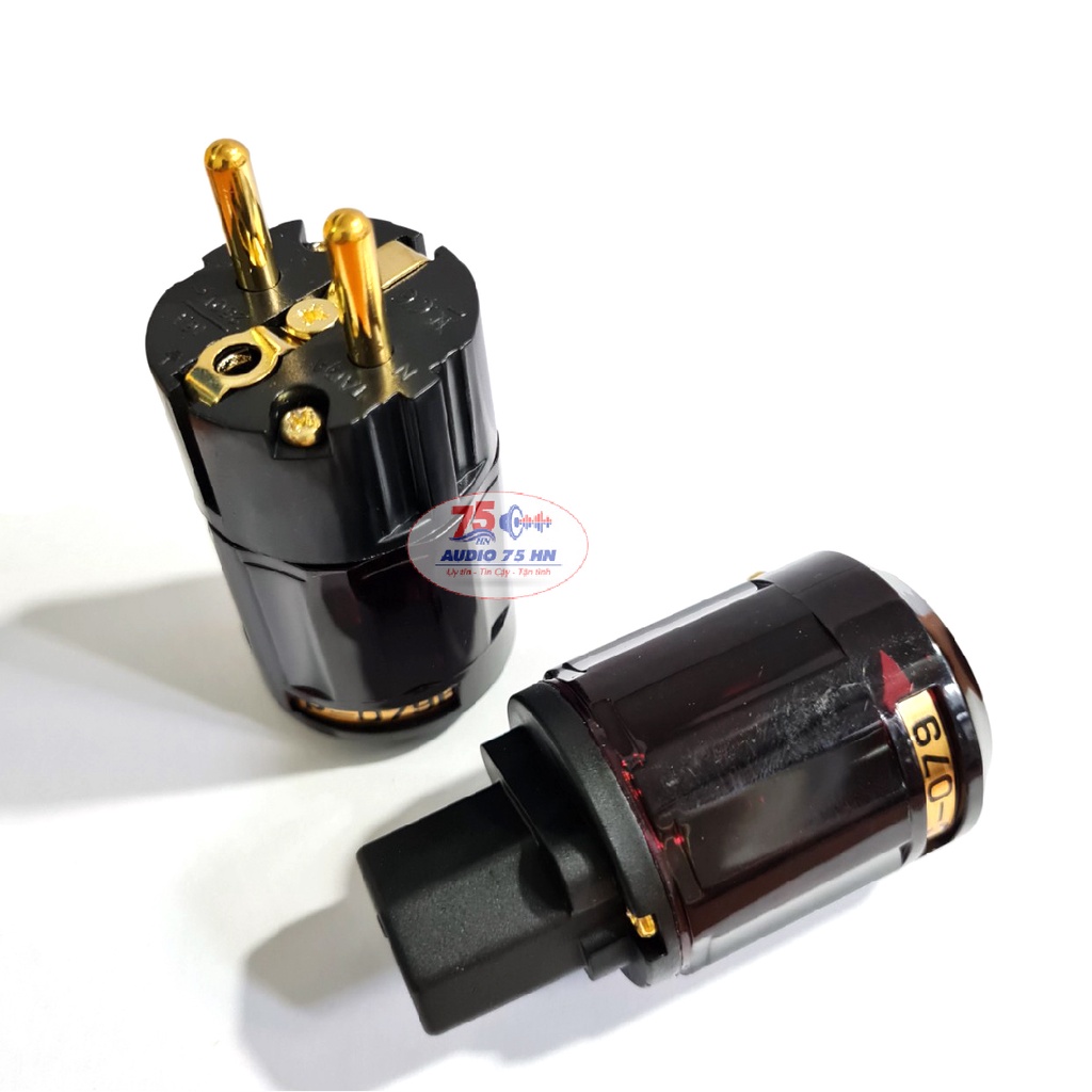 Bộ Jack nguồn âm thanh Oyaide tiêu chuẩn Châu Âu - Jack nguồn P079e-C079