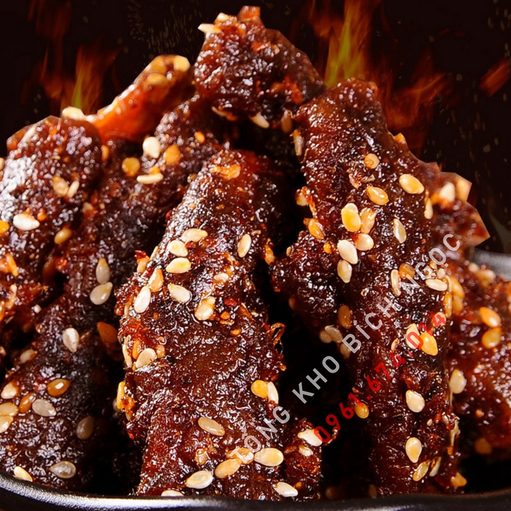 Thịt Bò Khô Sợi, Khô Bò Miếng Cay Ngon Thơm Đậm Vị Trùng Khánh, đồ ăn vặt Trung Quốc, hộp 30 gói