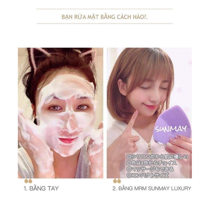 Máy rửa mặt Sunmay Luxury Nhật Bản Chính Hãng